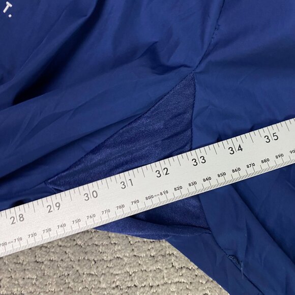 Vintage Nike F.I.T. Logo Pants Men's Medium Blue Woven Tapered Jogger USA - Picture 16 of 16